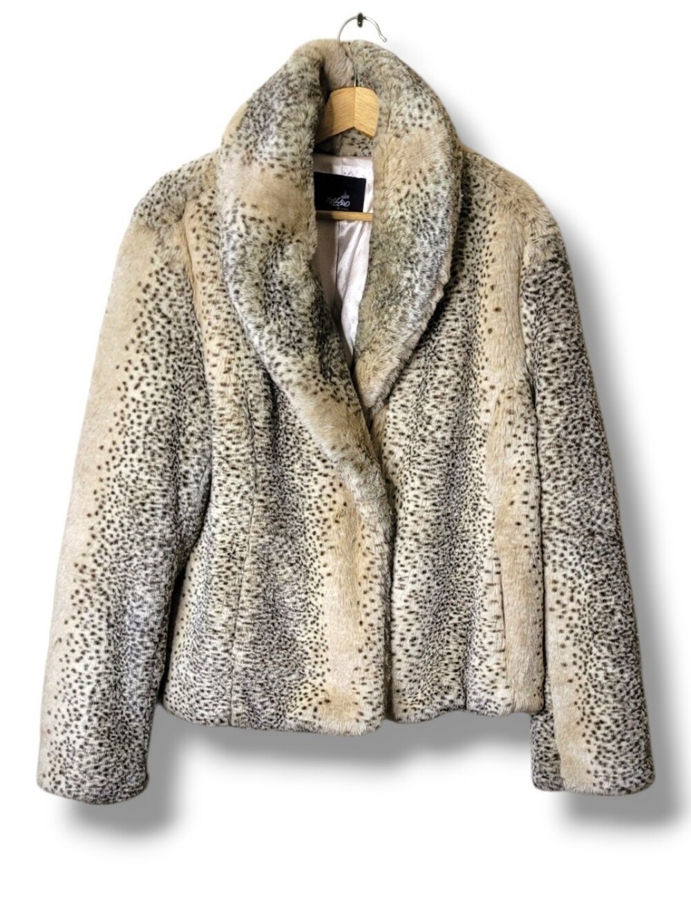 Mossimo Faux Fur Cheetah Print Coat